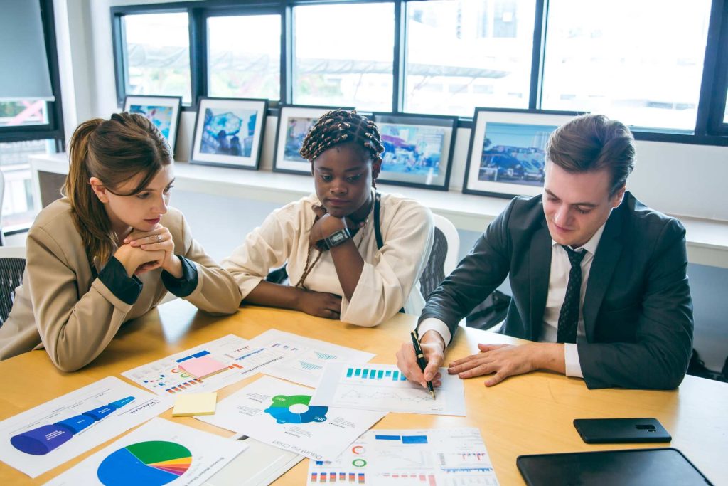 Business meeting taking place | Featured Image for the Business Advisory Services Page of Taggart & Partners.